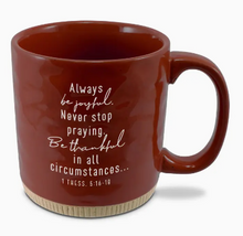 Load image into Gallery viewer, Ceramic Mug Powerful Words Joyful Red 16oz