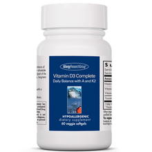 Load image into Gallery viewer, Allergy Research Group Vitamin D3 Complete Daily Balance with A and K2 2000 softgels qty 60