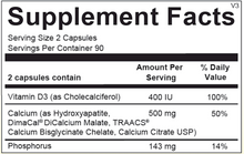 Load image into Gallery viewer, Ortho Molecular Products Reacted Calcium 180 capsules