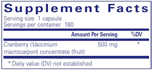 Pure Encapsulations Cranberry NS 180 capsules