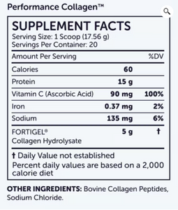 nuBioAge Performance Collagen 20 servings