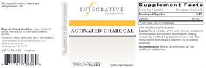 Integrative Therapeutics Activated Charcoal 100 capsules