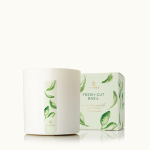 Thymes Fresh Cut Basil Aromatic Candle 8 OZ