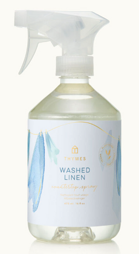 Thymes Washed Linen Countertop Spray 16.5 FL OZ
