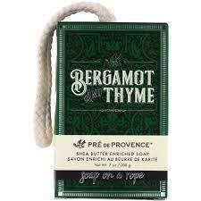 European Soaps - Soap On A Rope Bergamot and Thyme