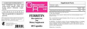 Cardiovascular Research Ferritin 5mg 60 capsules