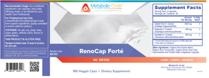 Metabolic Code RenoCap Forte 180 capsules