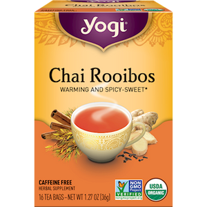 Yogi Tea CHAI ROOIBOS Caffeine Free (16 Tea Bags)