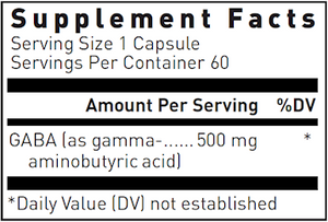 Douglas Laboratories GABA 500mg 60 capsules