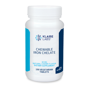 Klaire Labs Chewable Iron Chelate 30mg -100 Tablets