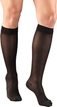 Load image into Gallery viewer, TRUFORM Lites Ladies&#39; Sheer Knee Highs Large Black (1773 Moderate Compression)