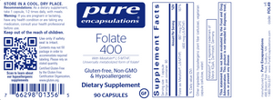 Pure Encapsulations Folate 400 90 capsules