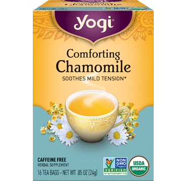 Yogi Teas COMFORTING CAMOMILE Caffeine Free (16 Bags)