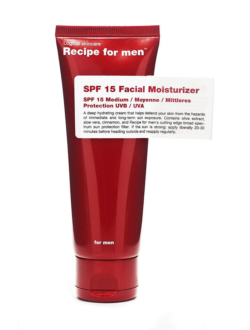 Recipe For Men SPF 15 Facial Moisturizer