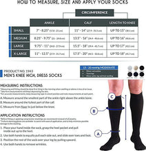Load image into Gallery viewer, TRUFORM Dress Style Support Socks Large Navy (1943 Moderate)