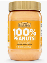 Load image into Gallery viewer, CRAZY RICHARD&#39;S 100% Peanuts All Natural Peanut Butter (Crunchy) 16 oz