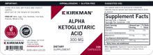 Load image into Gallery viewer, Kirkman Alpha Ketoglutaric Acid 300mg Capsules