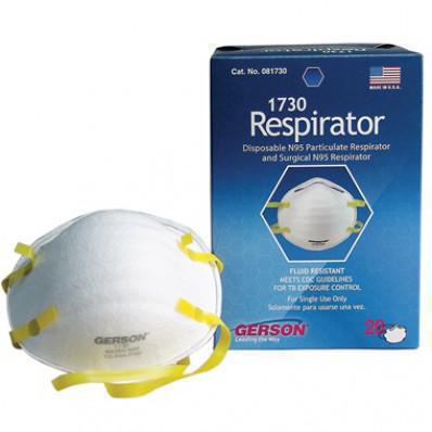 N95 NIOSH Approved Gerson 1730 - One Face Mask