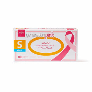 Medline Generation Pink - Powder Free Synthetic Exam Gloves - Small - 100ct