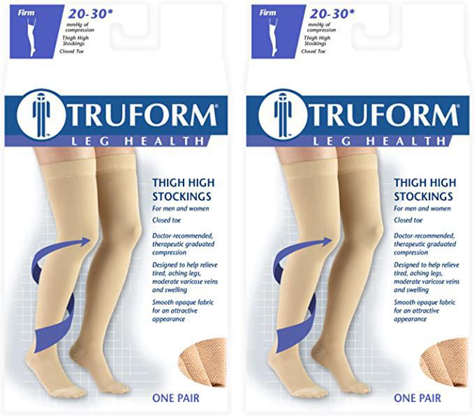 TRUFORM Medical Compression Stockings X-LARGE Beige (8868 Firm)