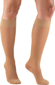 TRUFORM Lites Ladies' Knee High Stockings X-Large Nude (1773 Moderate Compression)