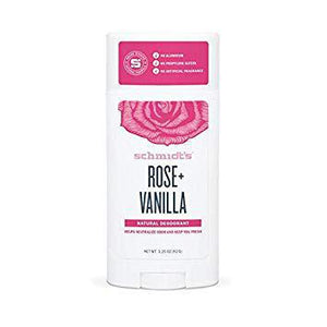 Schmidt's Rose and Vanilla Deodorant 3.25oz