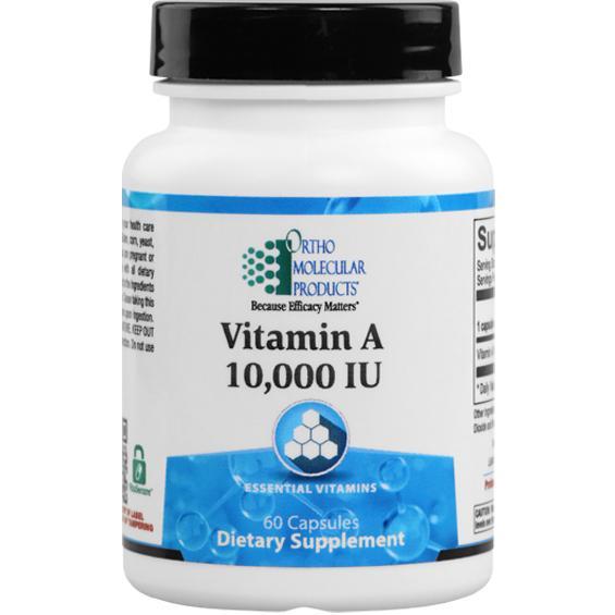 Ortho Molecular Vitamin A 10,000 IU 60 ct