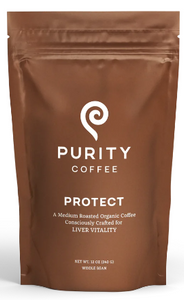 Purity Coffee PROTECT Medium Roast Whole Bean 12 ounce
