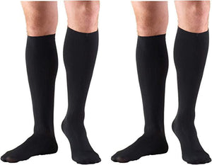 TRUFORM Men's Microfiber Dress Socks Large Tan Moderate Compression