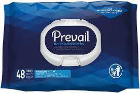 Prevail Adult Washcloths 48 count