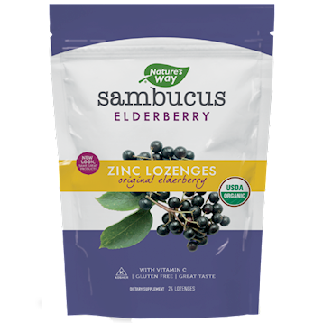 Sambucus Zinc Lozenges Elderberry 24 Count