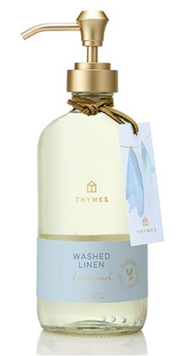 Thymes Washed Linen Hand Wash 15 FL. OZ.