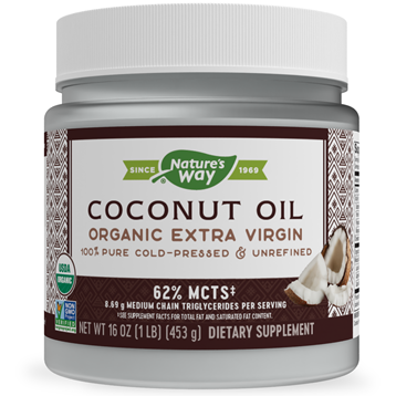 Nature's Way Coconut Oil 16 oz ( 1lb) Organic Extra Virgin