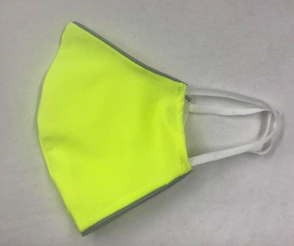 Face Mask With Filter - Neon Yellow