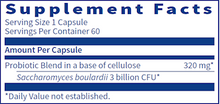 Load image into Gallery viewer, Klaire Labs Saccharomyces Boulardii 3 Billion CFU 60 Capsules