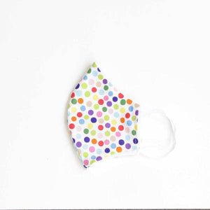 Face Mask With Filter - Polkadot