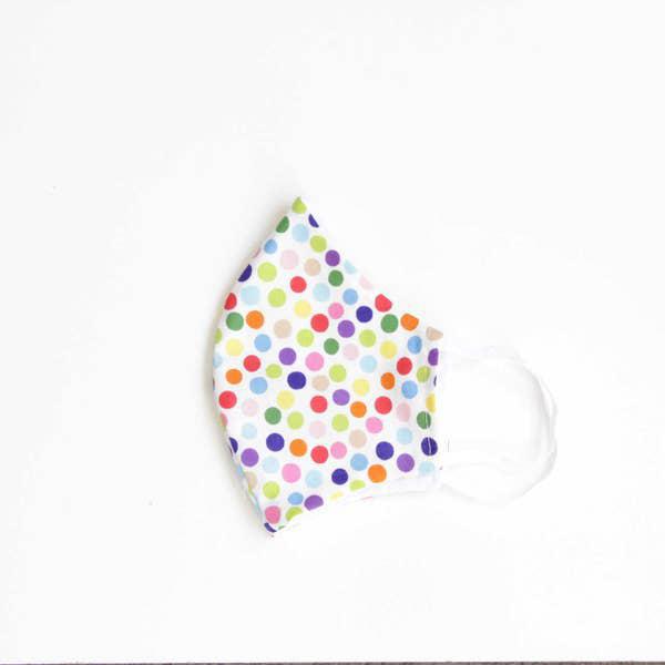 Face Mask With Filter - Polkadot