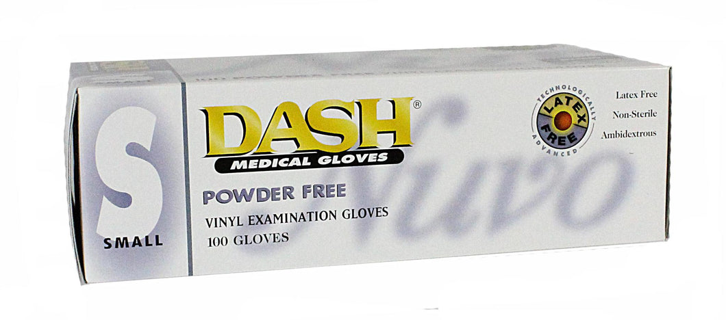 Powder Free Vinyl Gloves XL100 Count (Dash Nuvo)