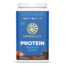 Load image into Gallery viewer, SUNWARRIOR PROTEIN CHOCOLATE WARRIOR BLEND 1.65 LB (750g)