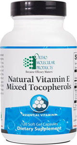 Ortho Molecular Products Natural Vitamin E Mixed Tocopherols