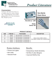 Load image into Gallery viewer, NitriDerm Powder Free Nitrile Synthetic Exam Gloves - Large - ONE CASE 2,000 Gloves (10 x 200)