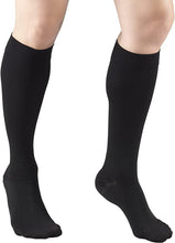 Load image into Gallery viewer, TRUFORM Medical Compression Stockings Knee High Large Black (8875 Moderate)