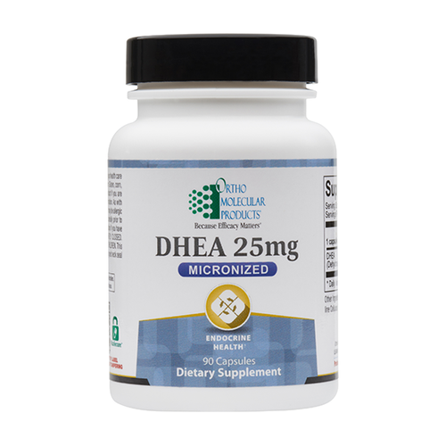 Ortho Molecular Products DHEA 25mg MICRONIZED 90 Capsules