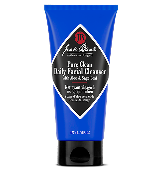 Jack Black Pure Clean Daily Facial Cleanser with Aloe & Sage Leaf 6 FL OZ.