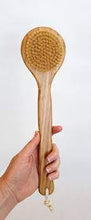 Load image into Gallery viewer, Brooklyn Made Natural Wood Bath Brush for Shower and Dry Brushing