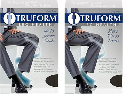 TRUFORM Men's Microfiber Dress Socks X-Large Tan (1943 Moderate)