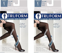 Load image into Gallery viewer, TRUFORM Lites Ladies&#39; Sheer Thigh Highs Large Beige (1774 Moderate Compression)