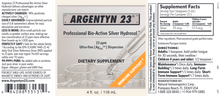 Load image into Gallery viewer, ARGENTYN 23 Professional Bio-Active Silver Hydrosol 23 ppm Ultra-fine Dispersion 4 FL OZ