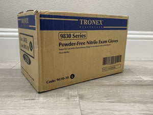 Tronex Large Powder Free Nitrile Exam Gloves (9830-30 Series) - ONE CASE 2,000 Gloves (200 x 10)