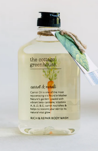 The Cottage Greenhouse Carrot & Neroli Moisture Rich Shower Oil & Body Wash 11.5 oz